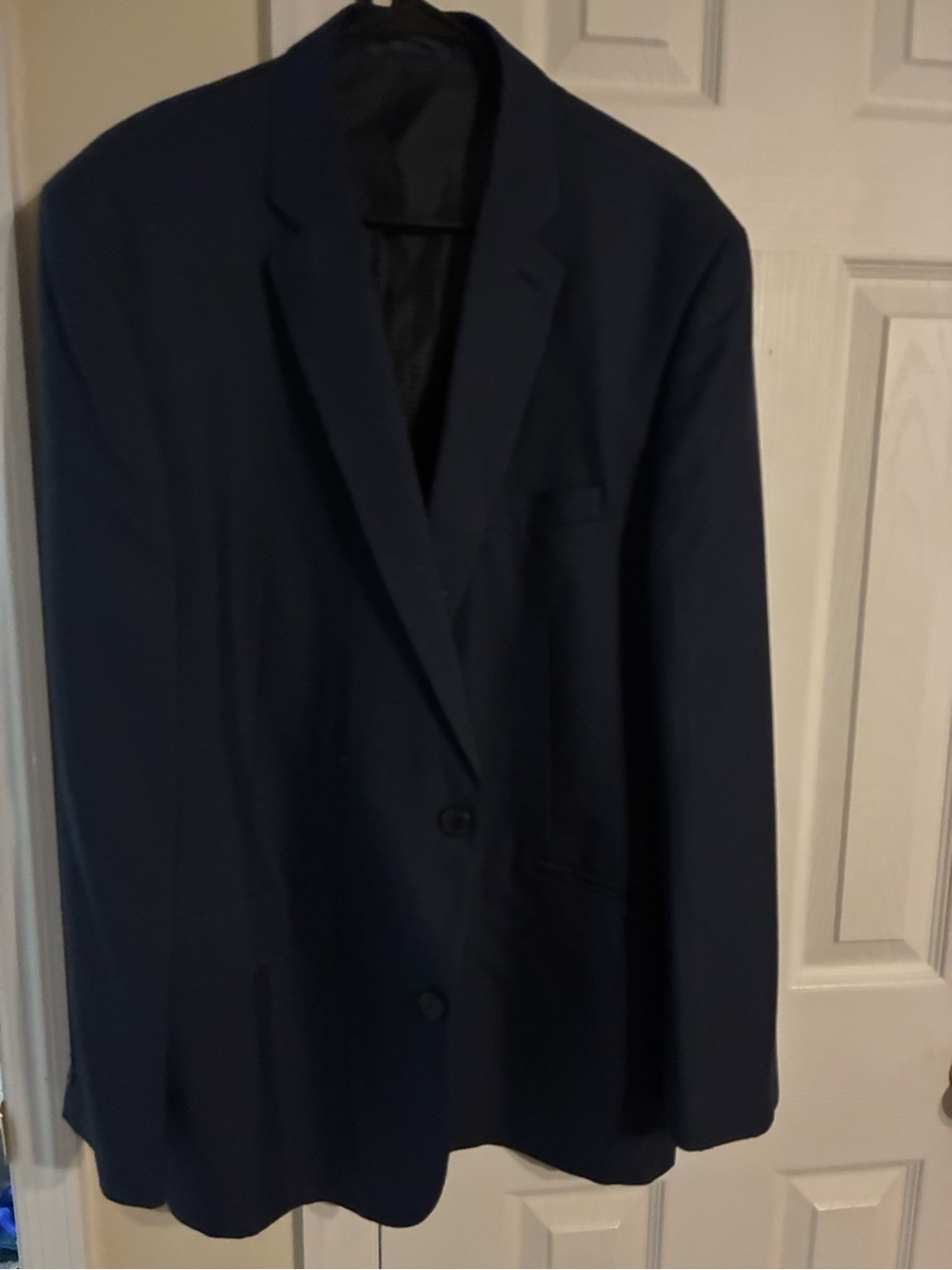 Madison Navy Blue Modern Fit Suit Jacket Blazer Adult Men's Size 48R